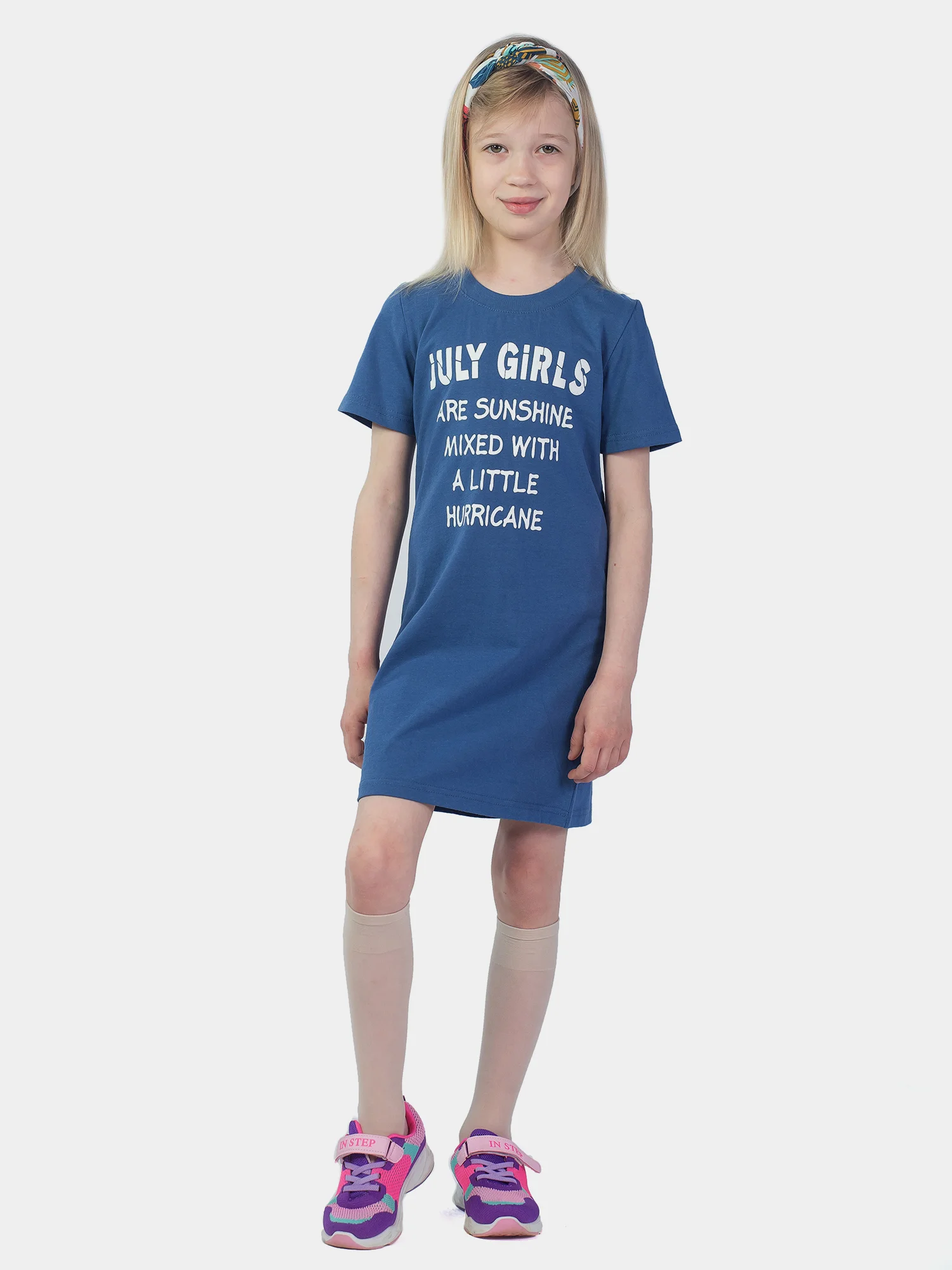 Платье детское JULY GIRLS индиго, KLERY.