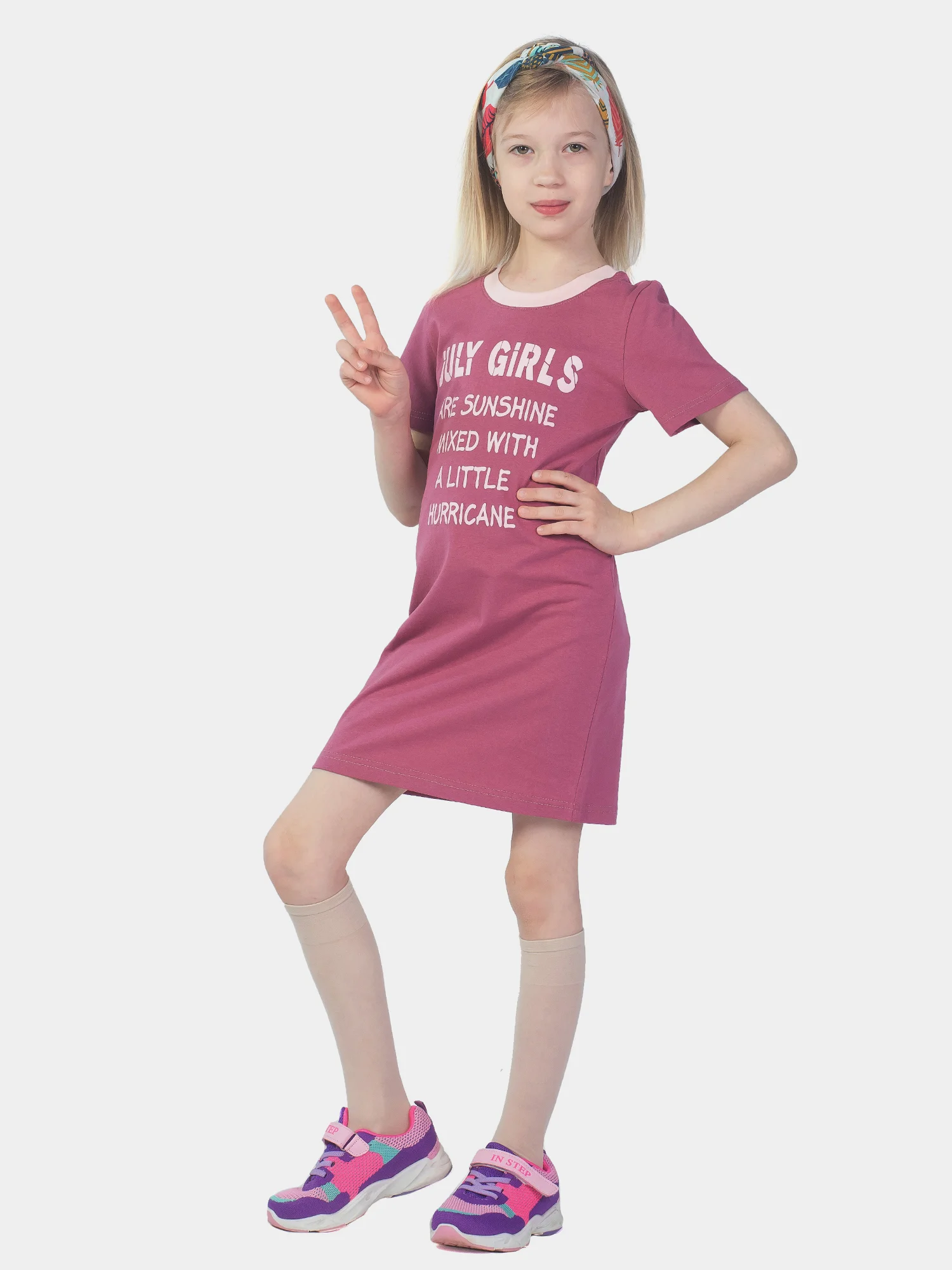Платье детское JULY GIRLS КП5015П3 малиновый, KLERY
