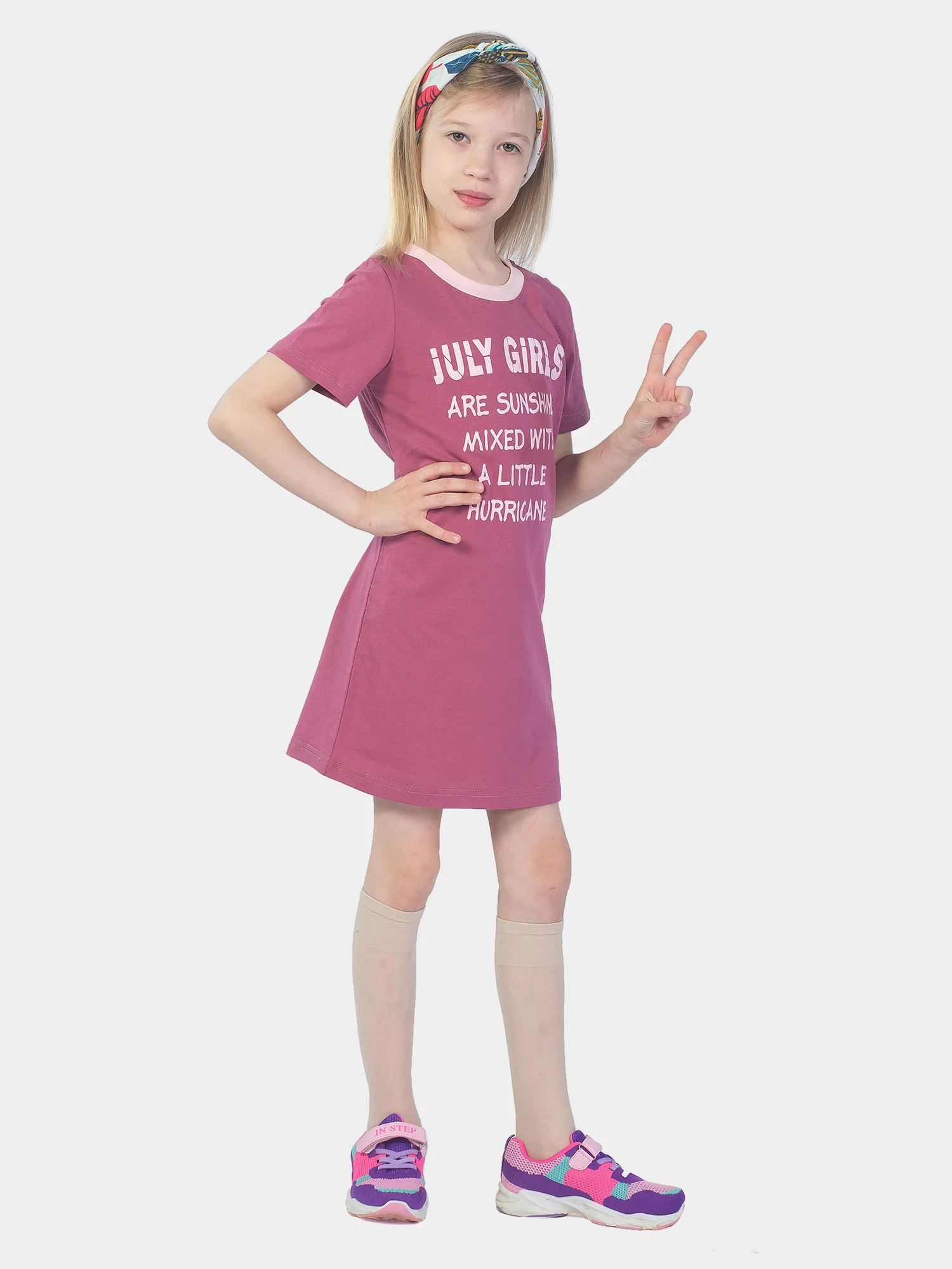 Платье детское JULY GIRLS КП5015П3 малиновый, KLERY