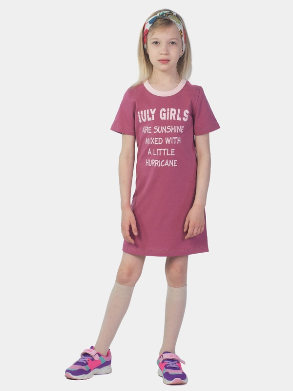 Платье детское JULY GIRLS КП5015П3 малиновый, KLERY