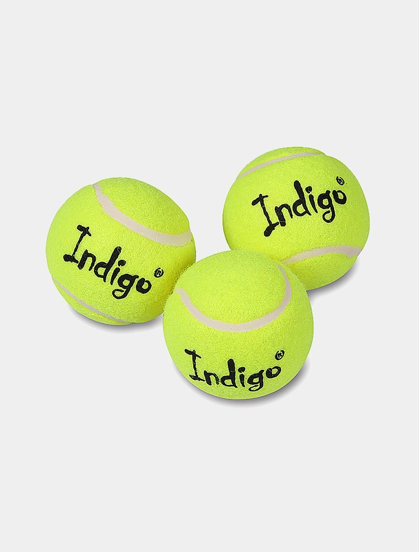 Мяч для большого тенниса Indigo, 3 штуки