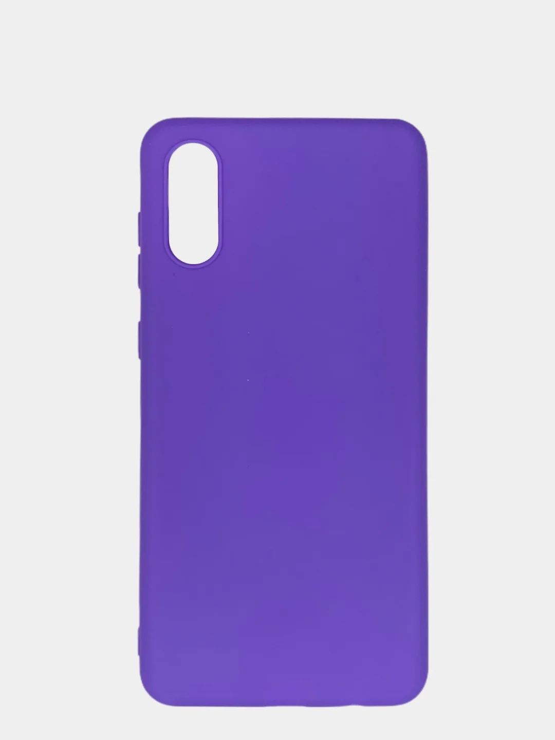 Лавандовый чехол силиконовый на Samsung Galaxy A02 (Самсунг Галакси А02), цветной, матовый