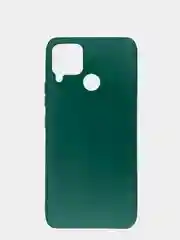 Зеленый чехол для Realme C15, C25, C25S (Реалми С25 / С25С), силиконовый, цветной, матовый