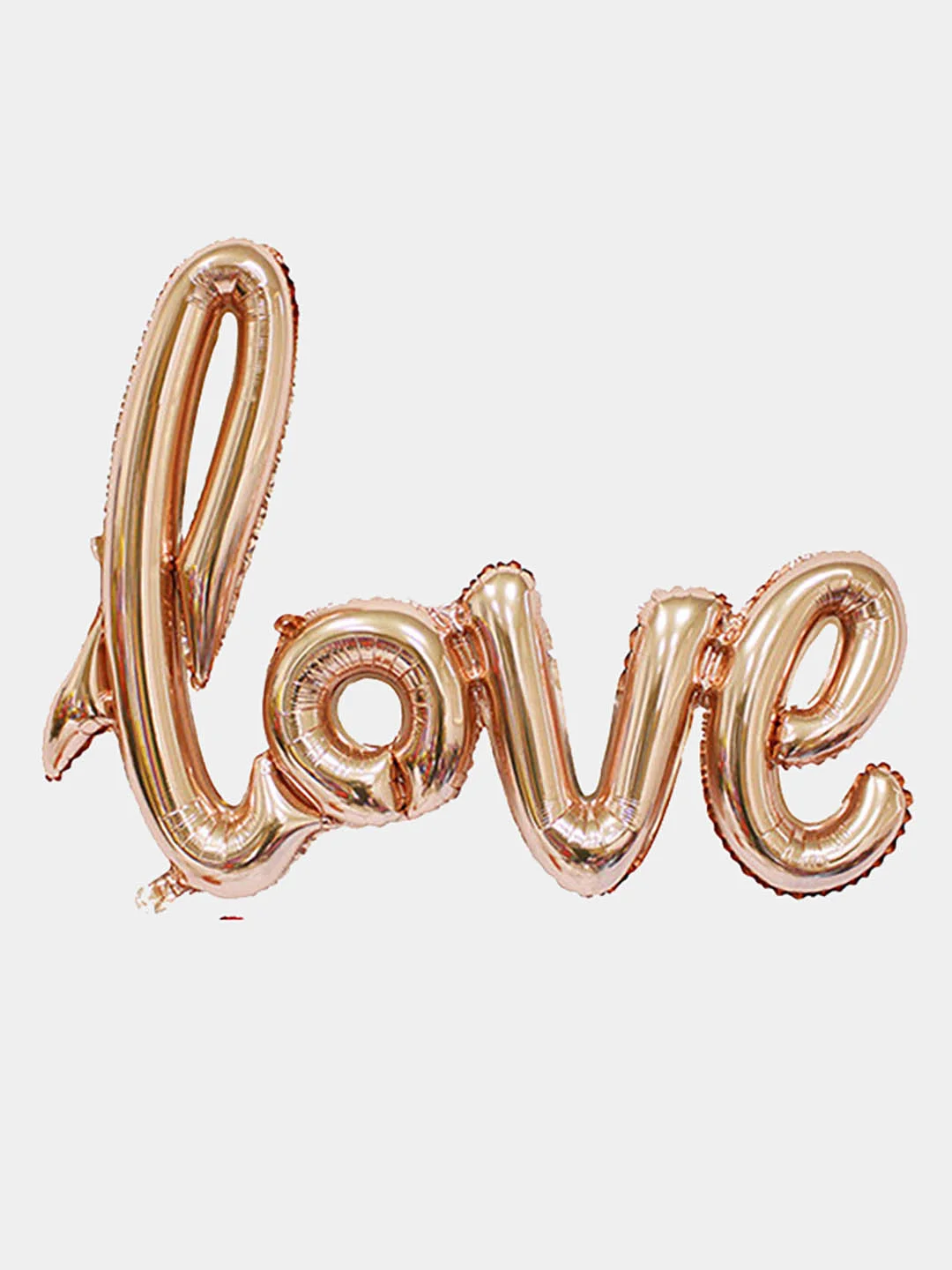 Золотой воздушный новогодний шар с надписью Love