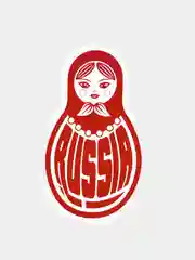 Наклейка "Матрешка Russia"