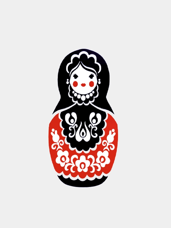 Наклейка "Матрешка"