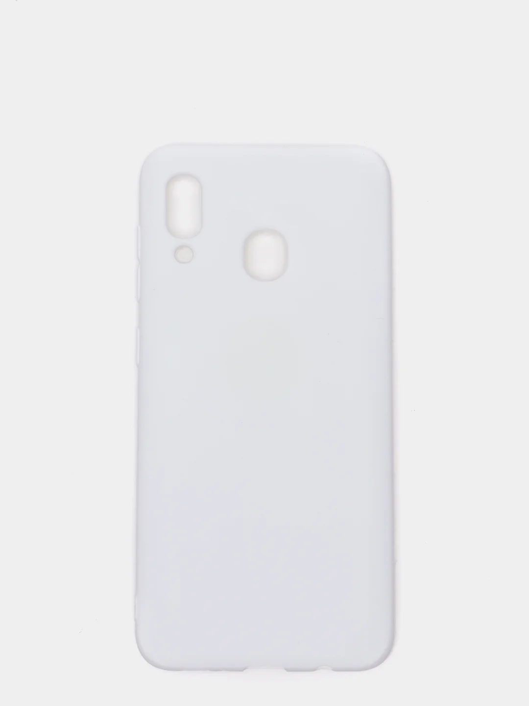 Белый силиконовый чехол накладка для Samsung a20/a30