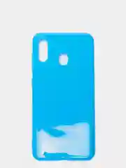 Голубой силиконовый чехол накладка для Samsung a20/a30
