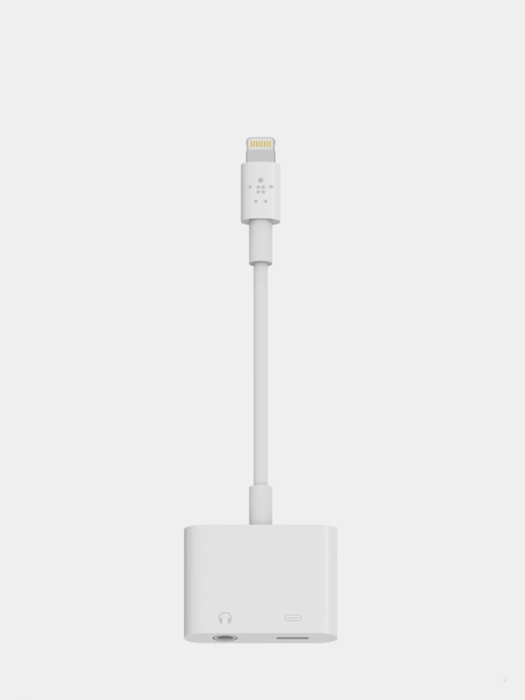 Адаптер аудио переходник J-009 (Lightning/3.5mm jack aux + Lightning для Apple iPhone)