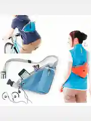 Сумка спортивная треугольная на пояс