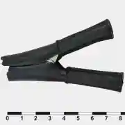 2 штуки Зажим "крокодил" 75мм (красный+черный)