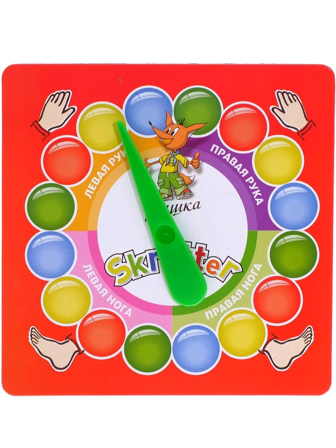 Игра  "Skrutter", с  игровым ковриком 175х120 см, Твистер (Twister), фабрика игрушек ЭРА