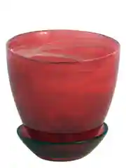 Горшок NiNaGlass алеб.крш.рубин