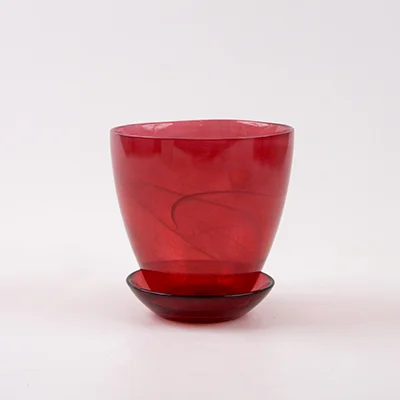 Горшок NiNaGlass алеб.крш.рубин