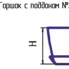Горшок NiNaGlass "Змейка" крш.вишня