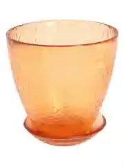 Горшок NiNaGlass "Змейка" крш.орж