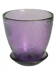 Горшок NiNaGlass "Змейка" проз.крш.сир