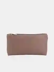 Косметичка, женская, дорожная, на молнии, кожаная, вместительная
