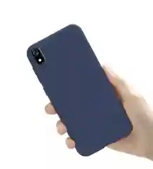 Синий чехол силиконовый Xiaomi Redmi 7A, Redmi 8, Redmi 8A, Redmi 9, Redmi 9A