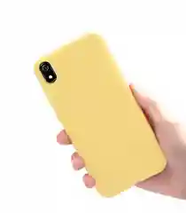 Желтый чехол силиконовый Xiaomi Redmi 7A, Redmi 8, Redmi 8A, Redmi 9, Redmi 9A
