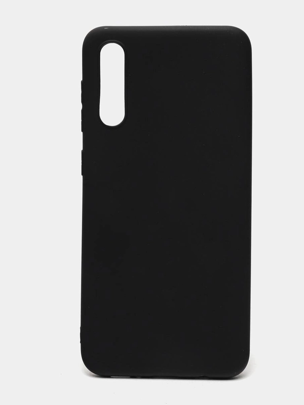 Силиконовый чехол Samsung A02 черный
