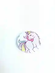 Серый меланж попсокет - подставка для телефона, popsocket (единороги)