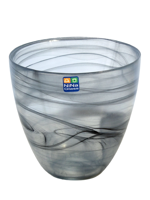 Горшок NiNaGlass алеб.чрн