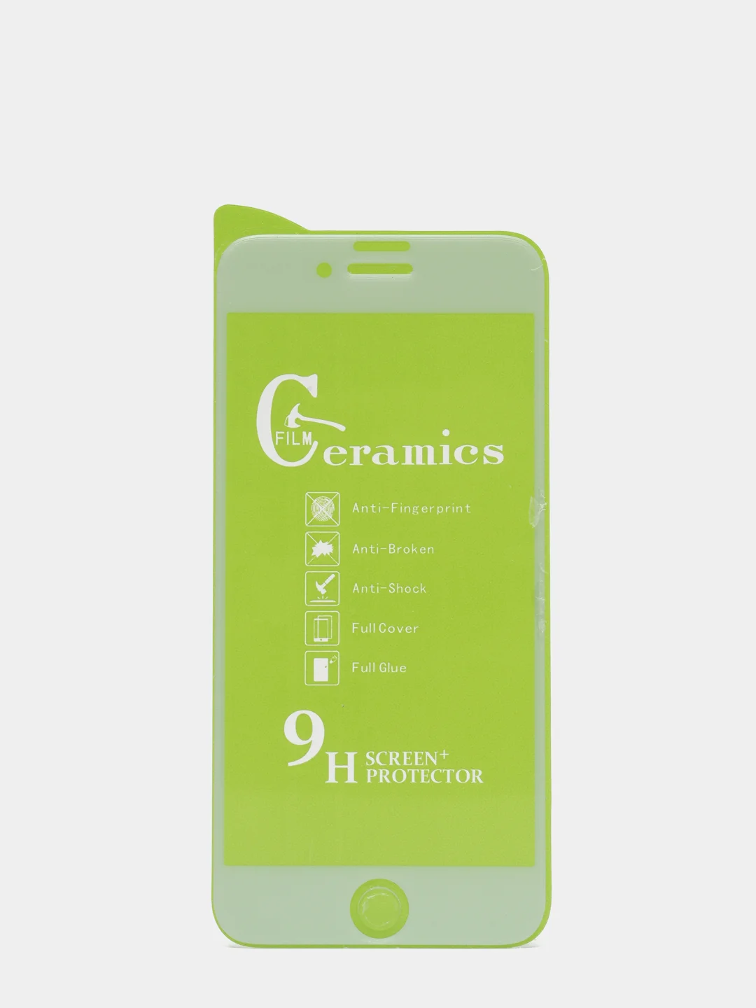Белый защитное ГИБРИДНОЕ СТЕКЛО CERAMICS ДЛЯ iPHONE 6, 6s ,7,XR, 11, X, XS, 11PRO, 12, 12PRO MAX