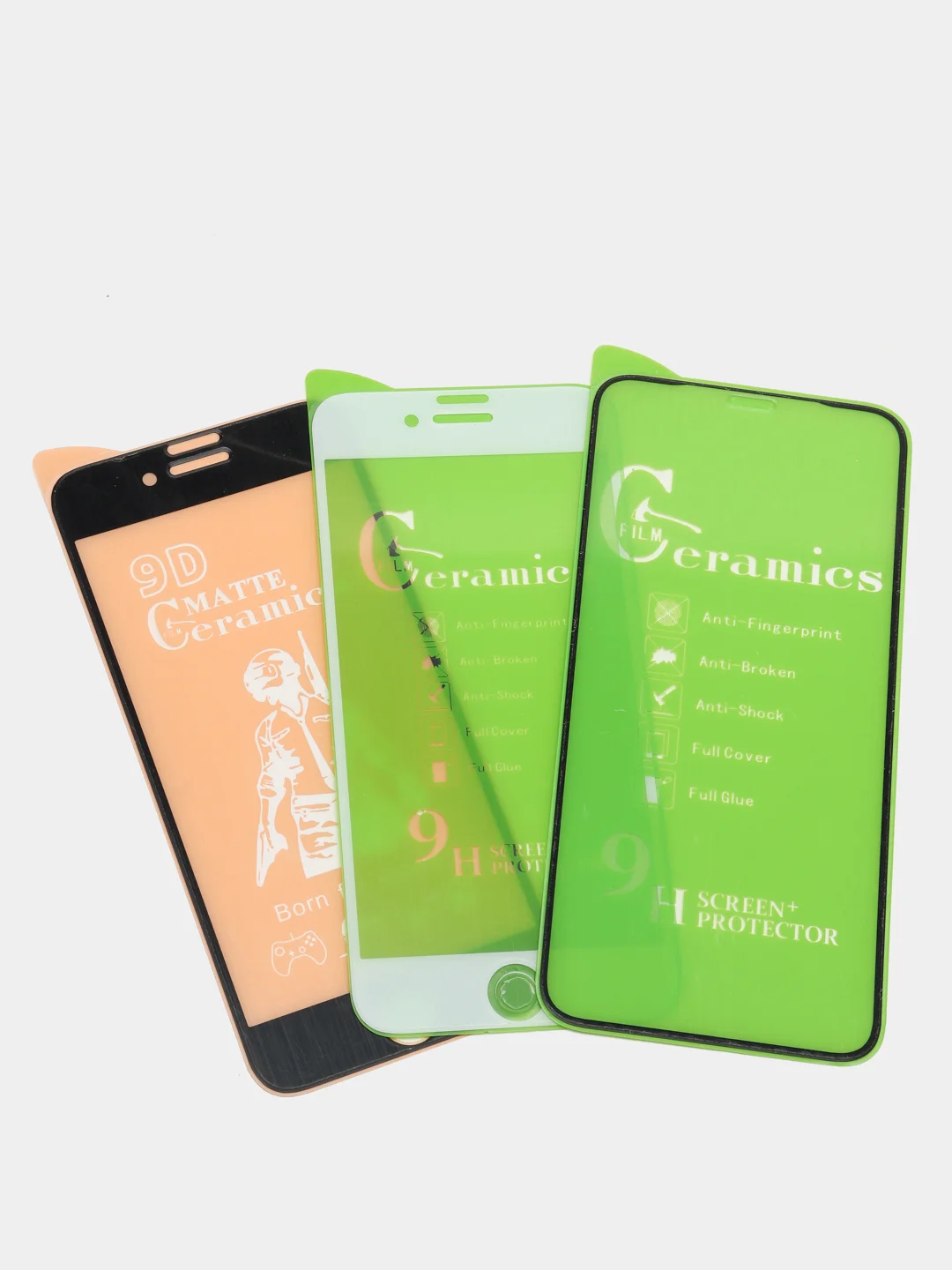 ЗАЩИТНОЕ ГИБРИДНОЕ СТЕКЛО CERAMICS ДЛЯ iPHONE 6, 6s ,7,XR, 11, X, XS, 11PRO, 12, 12PRO MAX