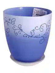 Горшок NiNaGlass крш."Узор" гол