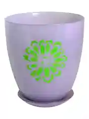 Горшок NiNaGlass крш."Гвоздика" салат.сир