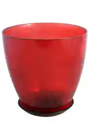 Горшок NiNaGlass алеб.крш.рубин/С