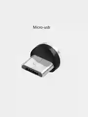 Белый магнитный кабель или коннектор (micro-USB/Type-C)
