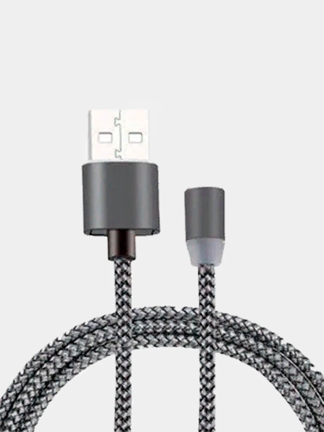 Черный магнитный кабель или коннектор (micro-USB/Type-C)
