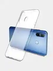 Чехол накладка для Samsung Galaxy A8S, прозрачный, силиконовый
