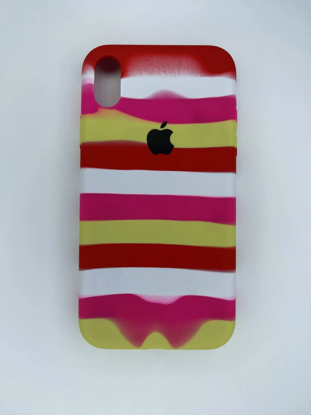 Белый чехол накладка радужный на телефон Apple iPhone 11 Pro, 11 Pro Max, XS Max