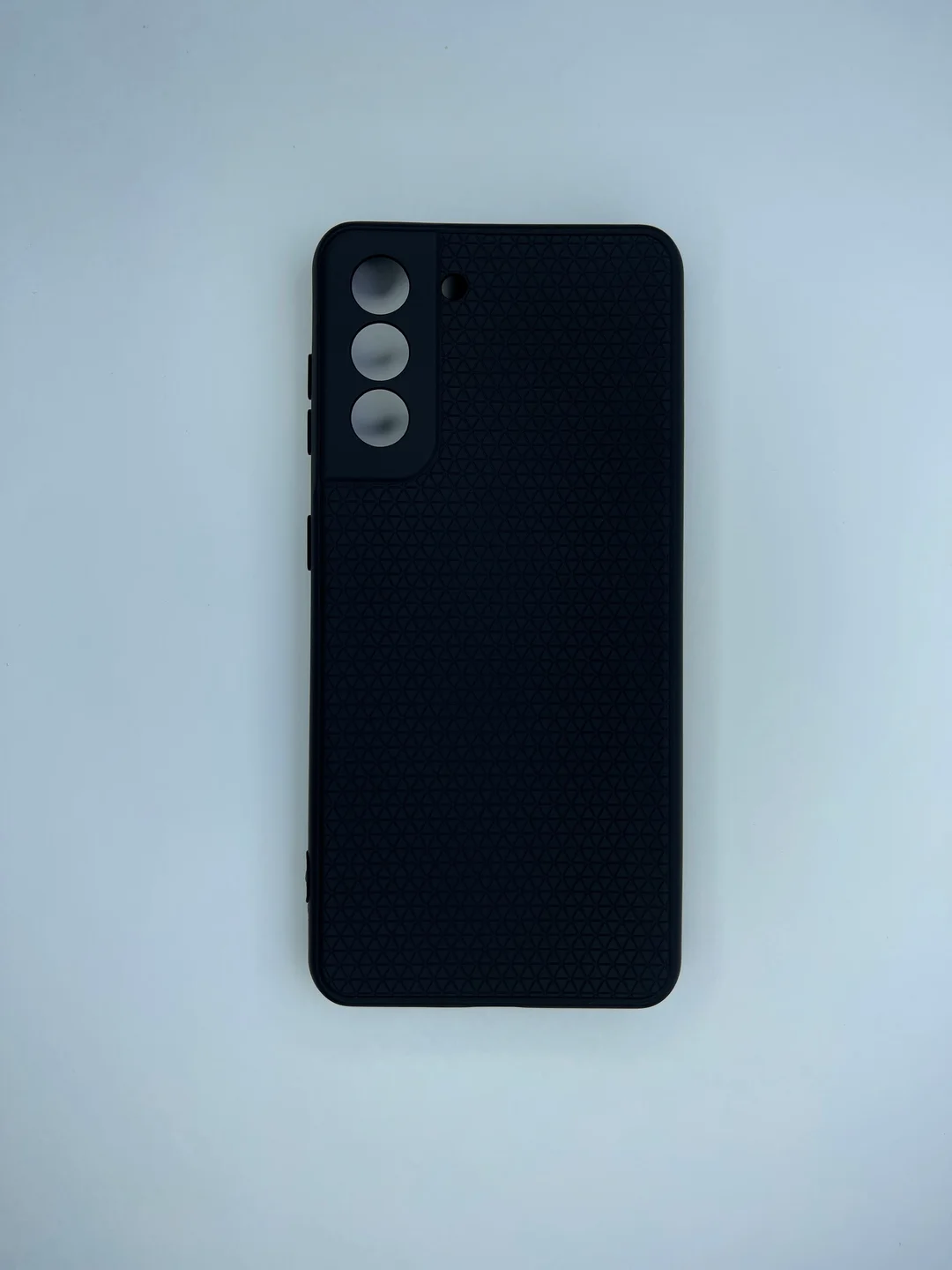 Черный чехол накладка силиконовый мягкий Samsung Galaxy S21