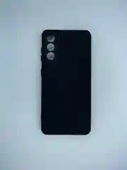 Черный чехол накладка силиконовый мягкий Samsung Galaxy S21