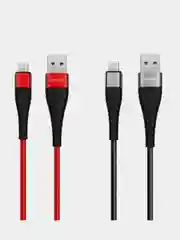 Кабель для зарядки телефона Borofone BX32 USB-Lightning/Type-C/MicroUSB 2A iphone андроид