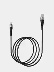 Черный кабель для зарядки телефона Borofone BX32 USB-Lightning/Type-C/MicroUSB 2A iphone андроид