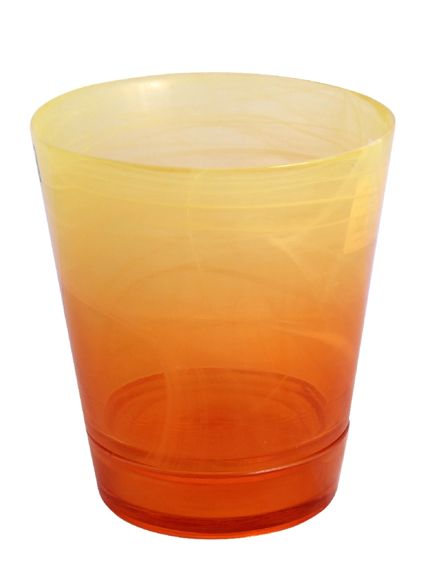 Горшок NiNaGlass с подд. алеб.крш.жел.орж