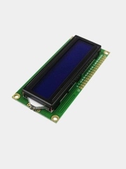 Дисплей LCD-1602, синяя подсветка, без поддержки кириллицы