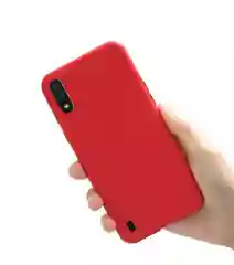 Красный чехол силиконовый Samsung A01,  A10, A21, A31, A41, A71