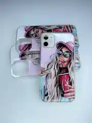 Чехол накладка принт "Красотка"  Apple iPhone 11, 12, 12 Pro, 12 Pro Max