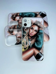 Чехол накладка принт "Красотка" Apple iPhone 11, 12, 12 Pro, 12 Pro Max