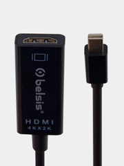 Кабель-адаптер miniDisplayPort - HDMI (f) 4K*2K, 0,2 м, чёрный