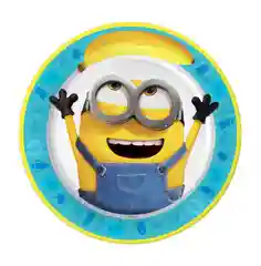 Набор бумажных тарелок Minions 2, 6 штук, 180 мм, 3D дизайн