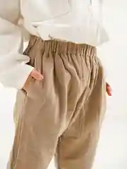 Двухслойные хлопковые детские брюки (штаны) прямого кроя