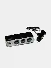 Разветвитель на 3 прикуривателя (1USB, 1A) WF-0120