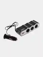 Разветвитель на 3 прикуривателя (1USB, 1A) WF-0120